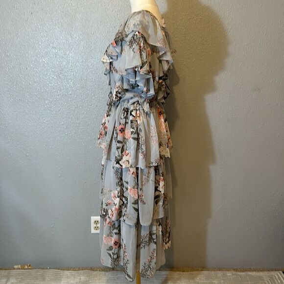 JessaKae collection women’s floral tiered with drawstring size L - Picture 4 of 11